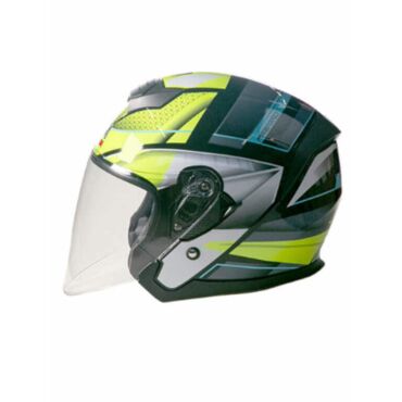AiM Шлем JK526 Yellow Grey Black - миниатюра 1