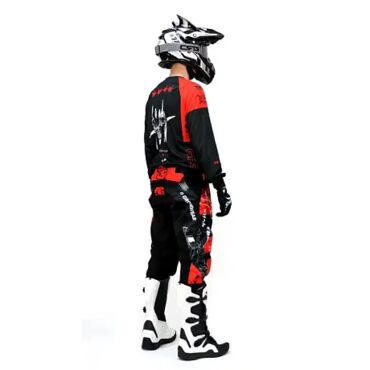 Штаны кроссовые подростковые Grom MX Religion red - миниатюра 4