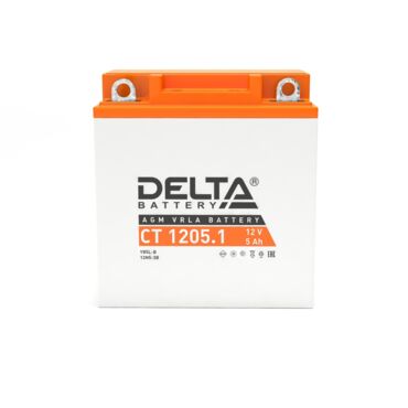 Аккумулятор для мотоцикла Delta CT 1205.1 120x61x129 мм - миниатюра 1