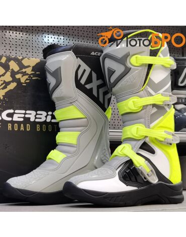 Мотоботы кроссовые Acerbis X TEAM Grey Yellow