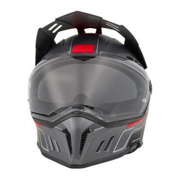 Oneal Шлем кроссовый со стеклом Sierra RS Echo красный черный - миниатюра 5
