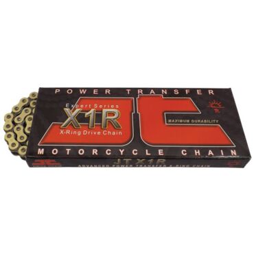 Цепь JTC 520X1R G&B золотая X ring 124 - миниатюра 1