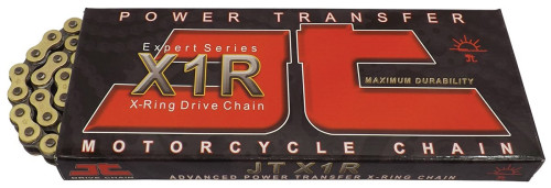 Цепь JTC 520X1R G&B золотая X ring 108