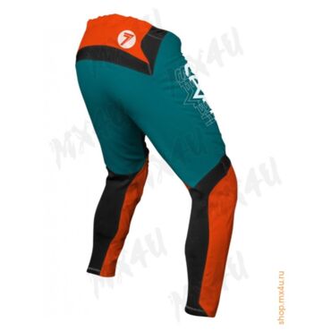 Мотоштаны Vox Surge Teal - Оранжевые\Бирюзовые - миниатюра 1