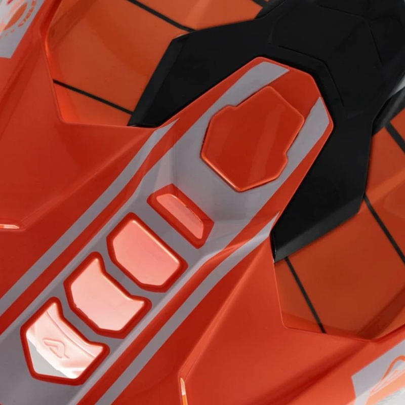 Acerbis Шлем Airstrike C 22 06 Orange White - фото 9