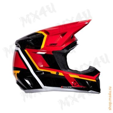 Шлем 7.5 V26 Thermoplastic + 4.5 очки Velocity - Красный - миниатюра 7