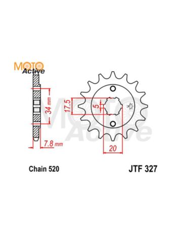 Звезда ведущая JTF327.13(165FML 172FMM)