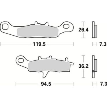 Комплект тормозных колодок Braking под мотоциклы Kawasaki, Suzuki - миниатюра 1
