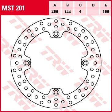 TRW MST 201 Тормозной диск  передний XL600 XL650 XL700 97 08 ( 10043608 ) - миниатюра 4
