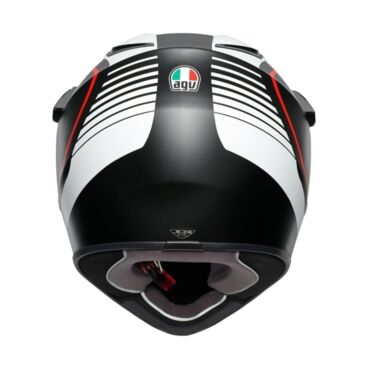 AGV Шлем AX9 E2206 V26 Pacific Road Matt Black White Red - миниатюра 3