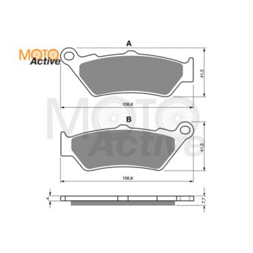 Тормозные колодки GOLD FREN Sintered S3 106 (FA 209) - миниатюра 1