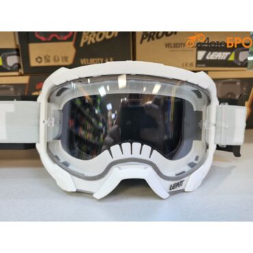 Маска кросс Leatt Velocity 4.5 White Clear 83% - миниатюра 5