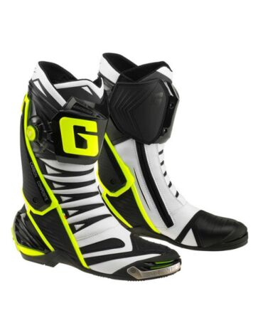 Мотоботы Gaerne GP 1 EVO, white black yellow (43, Взрослая  Дорожная)