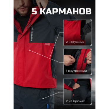 Finntrail Костюм LightSuit 3503 Red - миниатюра 10