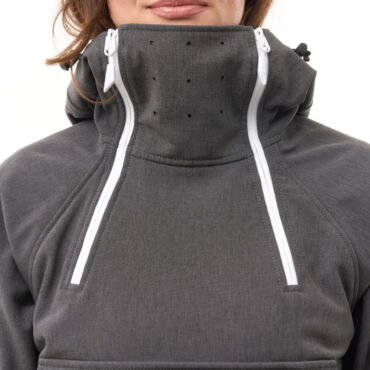 Dragonfly Куртка анорак сноубордическая DF Uktus Woman Graphite Melange - миниатюра 12