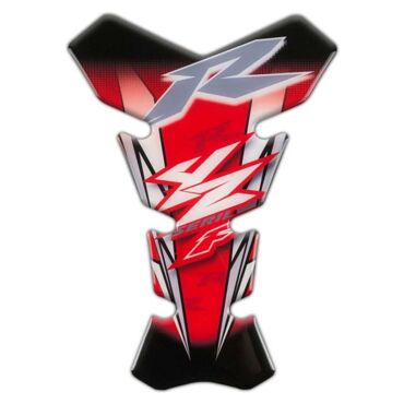 Наклейка на бензобак Yamaha YZF R красная - миниатюра 1