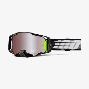 Очки для мотокросса 100% ARMEGA Lightspeed Hiper Silver Mirror Lens с зеркальной линзой Hiper - миниатюра 3