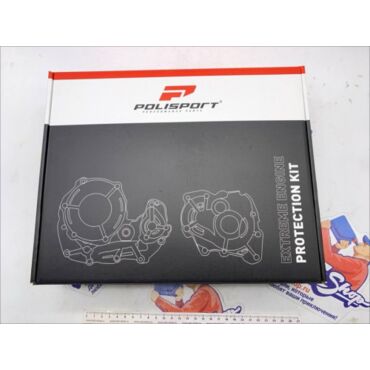 Polisport Комплект защита крышки сцепления + зажигания + помпы ( Черный ) KTM EXCF450 500 '2024-> HQV FE450 501 '2024->   // 91377 - миниатюра 3