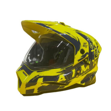 AiM Шлем детский JK802Y Yellow Blue - миниатюра 4