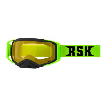 Очки зимние RSX Blizzard Winter, черный зеленый; двойная желтая линза - миниатюра 3