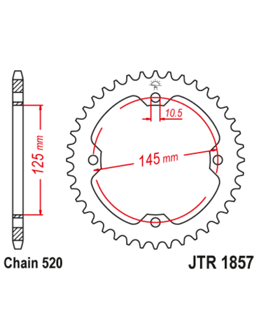 Звезда ведомая JTR1857 38