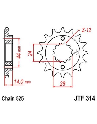 Звезда ведущая JTF314.16