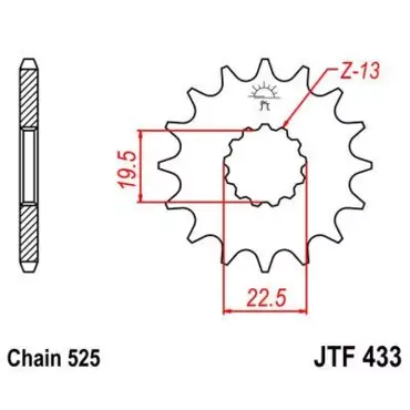 Звезда ведущая JTF433 - миниатюра 1