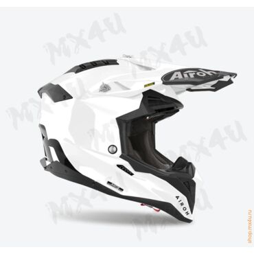 Кроссовый шлем Aviator 3 - белый - миниатюра 4