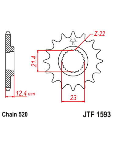 Звезда ведущая  JTF1593 14