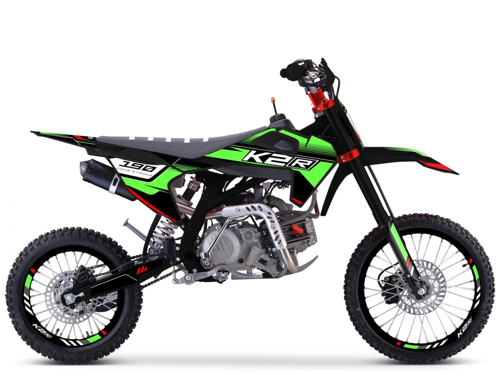 Питбайк K2R PF 190 Lime Black - фото 4