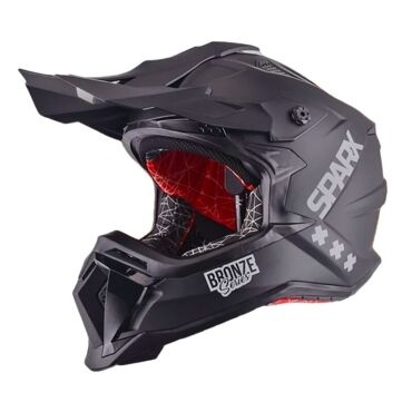 Шлем кроссовый Sparx Raptor (JH 601), черный матовый (ЧЗ) - миниатюра 3