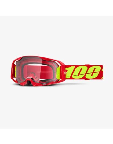 Очки для мотокросса 100% ARMATIC Red с прозрачной линзой 