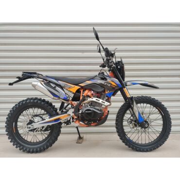 Мотоцикл кроссовый Regulmoto ATHLETE PRO 300 (4 valves) 6 передач с ПТС (Черный/ оранжевый/ синий) - миниатюра 1