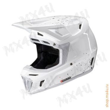 Кроссовый шлем 8.5 V25 - Белый - миниатюра 4