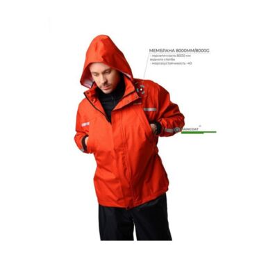 Starks Дождевик Rain City Красный Черный - миниатюра 9