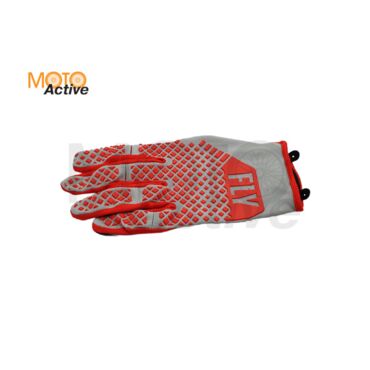 Перчатки FLY RACING KINETIC , серый красный - миниатюра 1