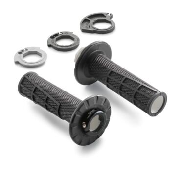 Грипсы Lock on с открытым торцом черные  KTM 17 23 / Husqvarna 17 23 / GasGas 21 23 - миниатюра 1