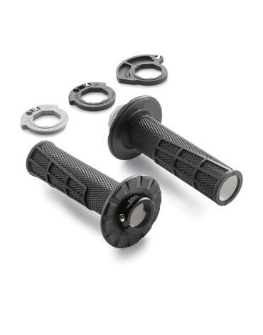 Грипсы Lock on с открытым торцом черные  KTM 17 23 / Husqvarna 17 23 / GasGas 21 23