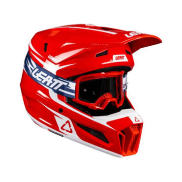 Leatt Шлем кроссовый 3.5 V26 Red + очки Vizion 3.5 - миниатюра 7