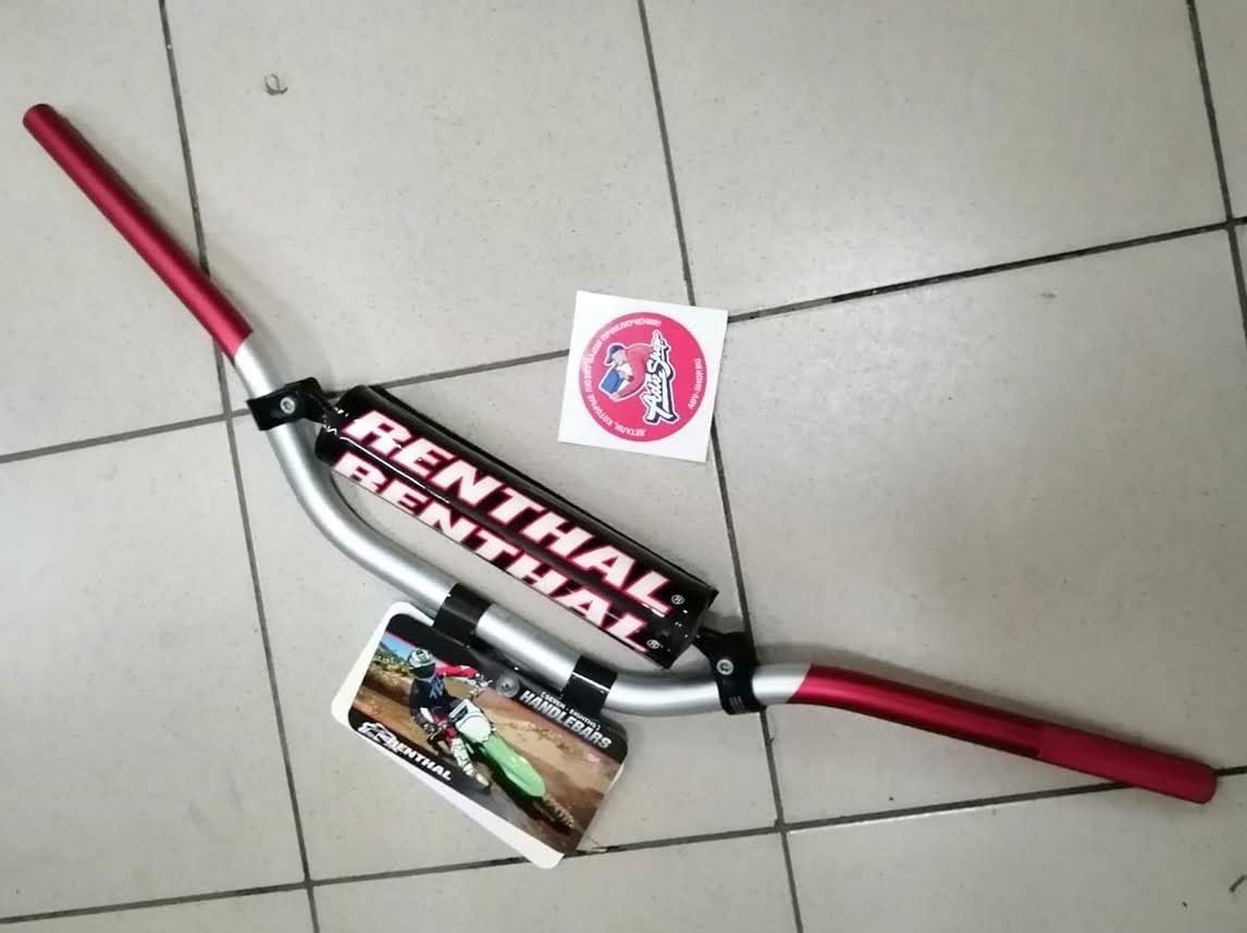 Renthal 809 01 SR / RC High Silver Red - Руль 7 8 (22 mm) (Серебро / Красный)