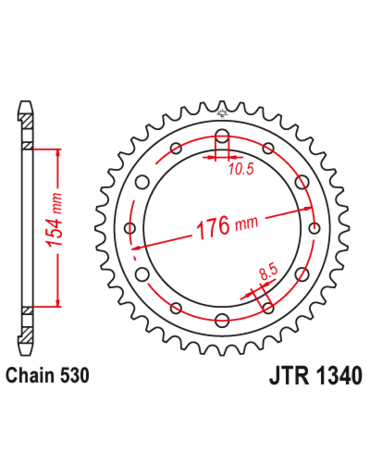 Звезда ведомая JTR1340 44