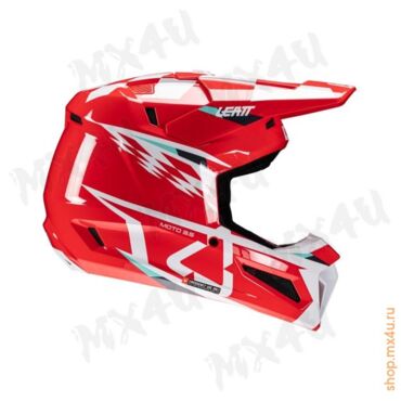 Кроссовый шлем 3.5 V25 - Красный - миниатюра 4