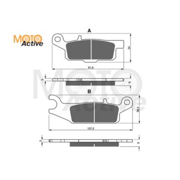 Тормозные колодки GOLD FREN K5 256 - миниатюра 1