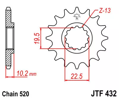Звезда ведущая JTF432 - фото 1