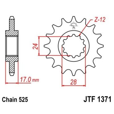 Звезда ведущая JTF1371.15 - миниатюра 1