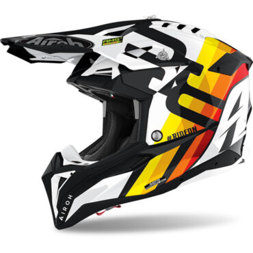 Шлем AIROH AVIATOR 3 Rainbow White (глянец) - миниатюра 5
