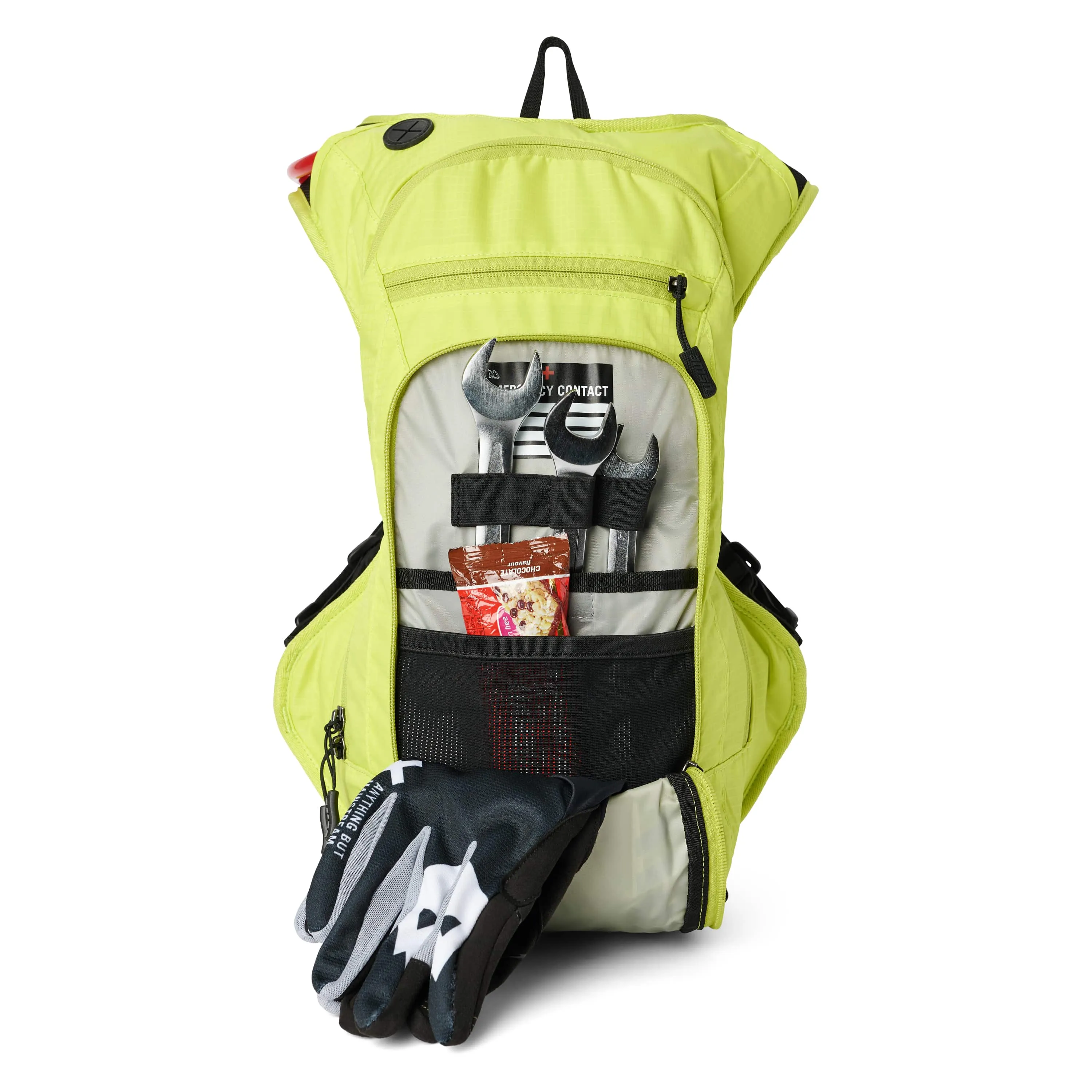 Рюкзак гидропак USWE OUTLANDER MOTO 9L Hydration Pack (3L), Crazy Yellow - фото 4