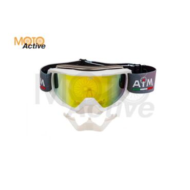 Очки снегоходные с двойной линзой AiM (PRO) 186 103 White Glossy - миниатюра 3