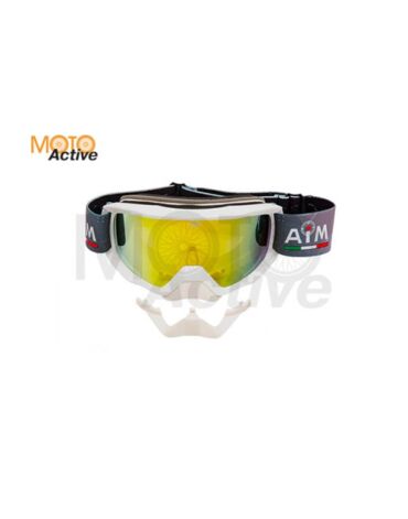Очки снегоходные с двойной линзой AiM (PRO) 186 103 White Glossy