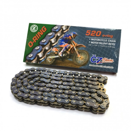 Цепь сальниковая CZ 520RDO (золотая O Ring) 120 звеньев - фото 2
